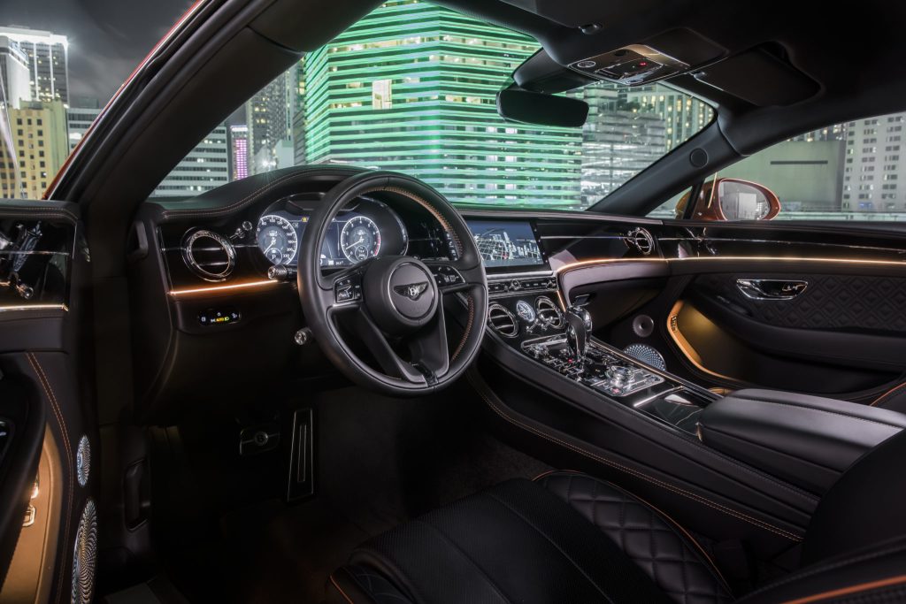 Interior of the Bentley Continental V-8