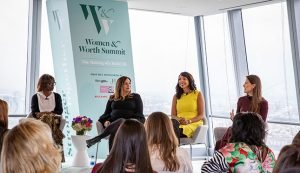 |Sallie Krawcheck speaks at the 2019 Women & Worth summit in New York