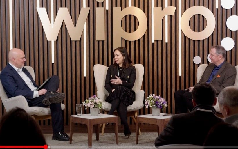 Executive from WiPro and Pure Storage talk about AI at the WEF meeting in Davos