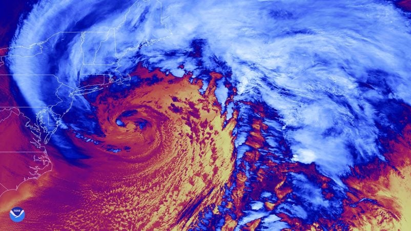 Bomb Cyclone Credit NOAA